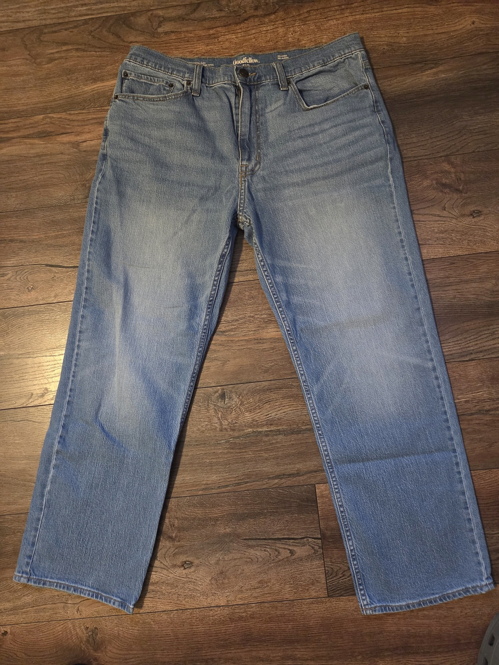 Goodfellow Classic Light Blue Men's Jeans - Realxed Fit 36x29 Altered